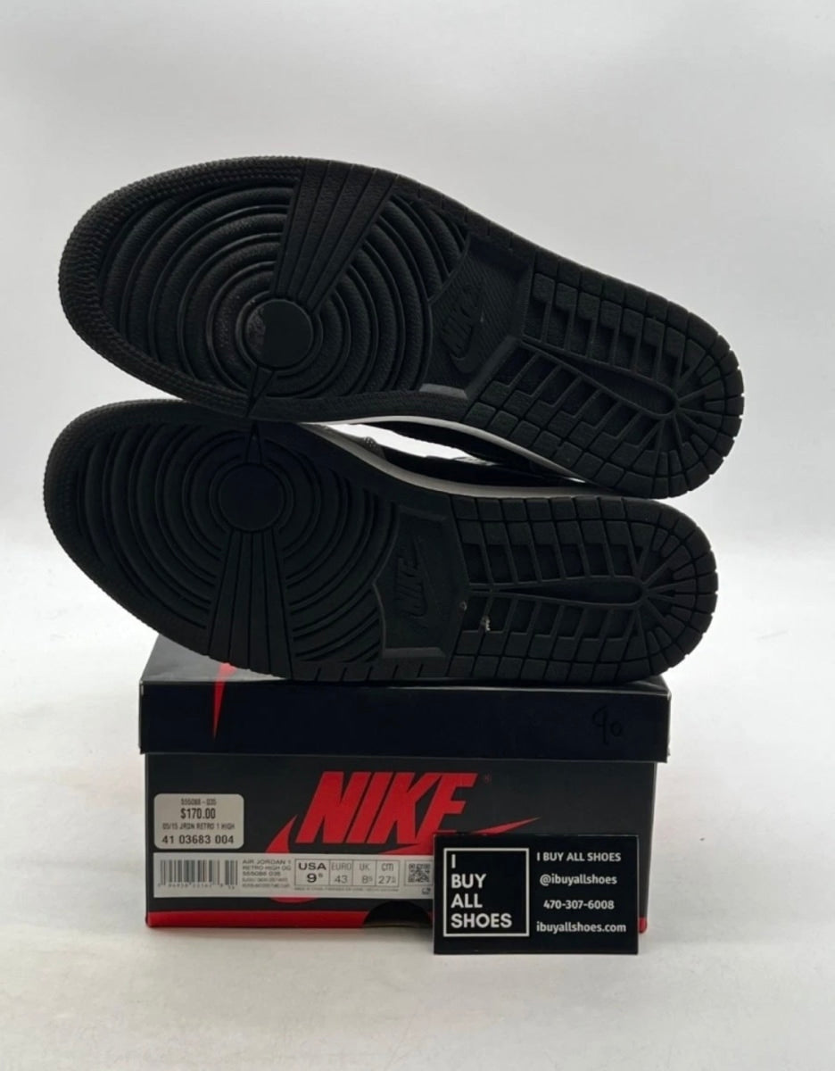 Jordan 1 Retro High Shadow 2.0 9.5 (Heavily Worn Pre-Owned)JordanBlack/White-Light Smoke Grey - Image 8