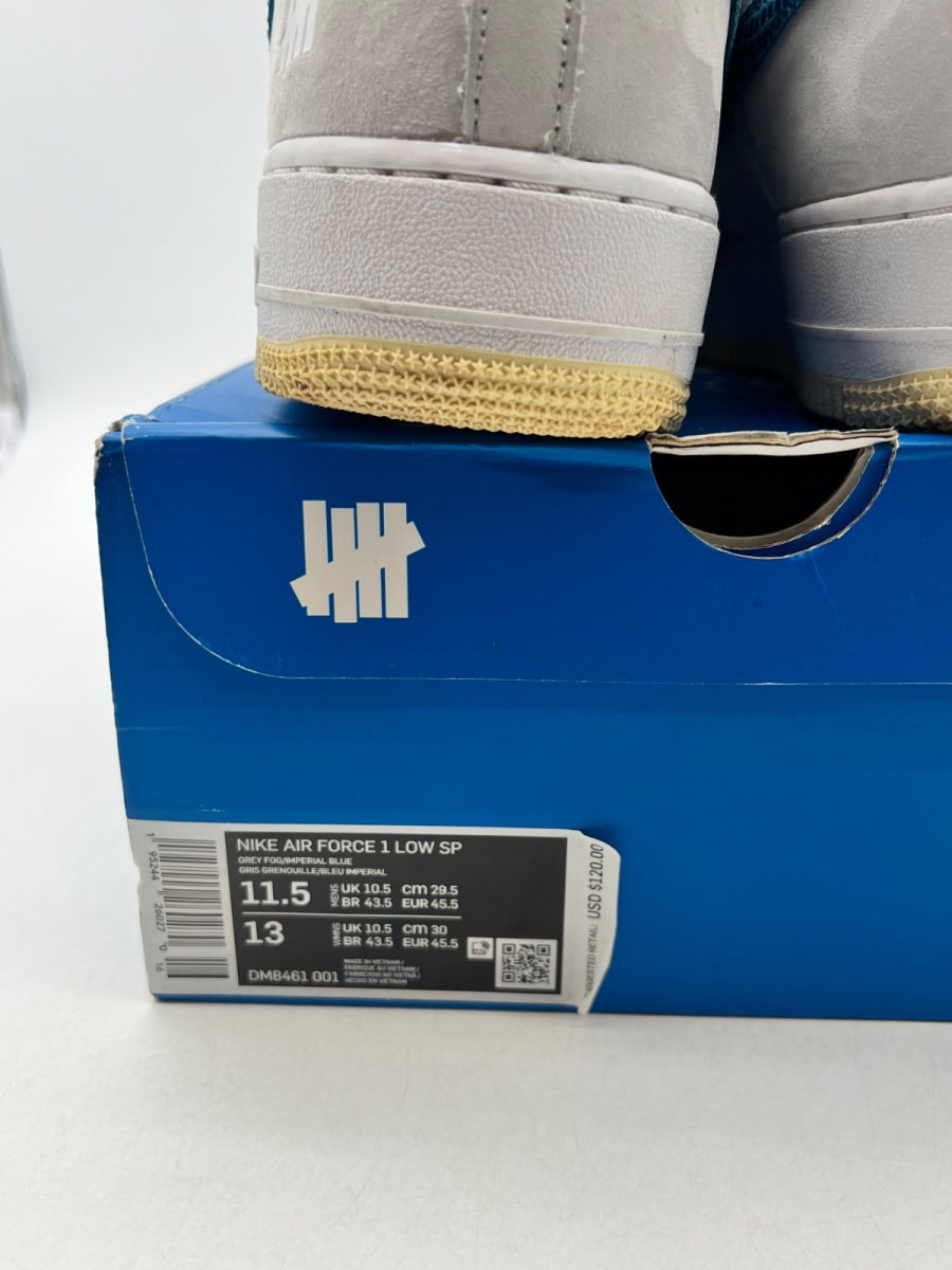 Nike Air Force 1 Low SP Undefeated 5 On It Dunk vs. AF1 11.5 (Moderately Worn Pre-Owned)NikeGrey Fog/ Imperial Blue - Image 4