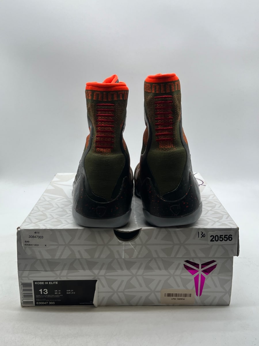 Nike Kobe 9 Elite Sequoia 13 (Lightly Worn Pre-Owned) - Image 6