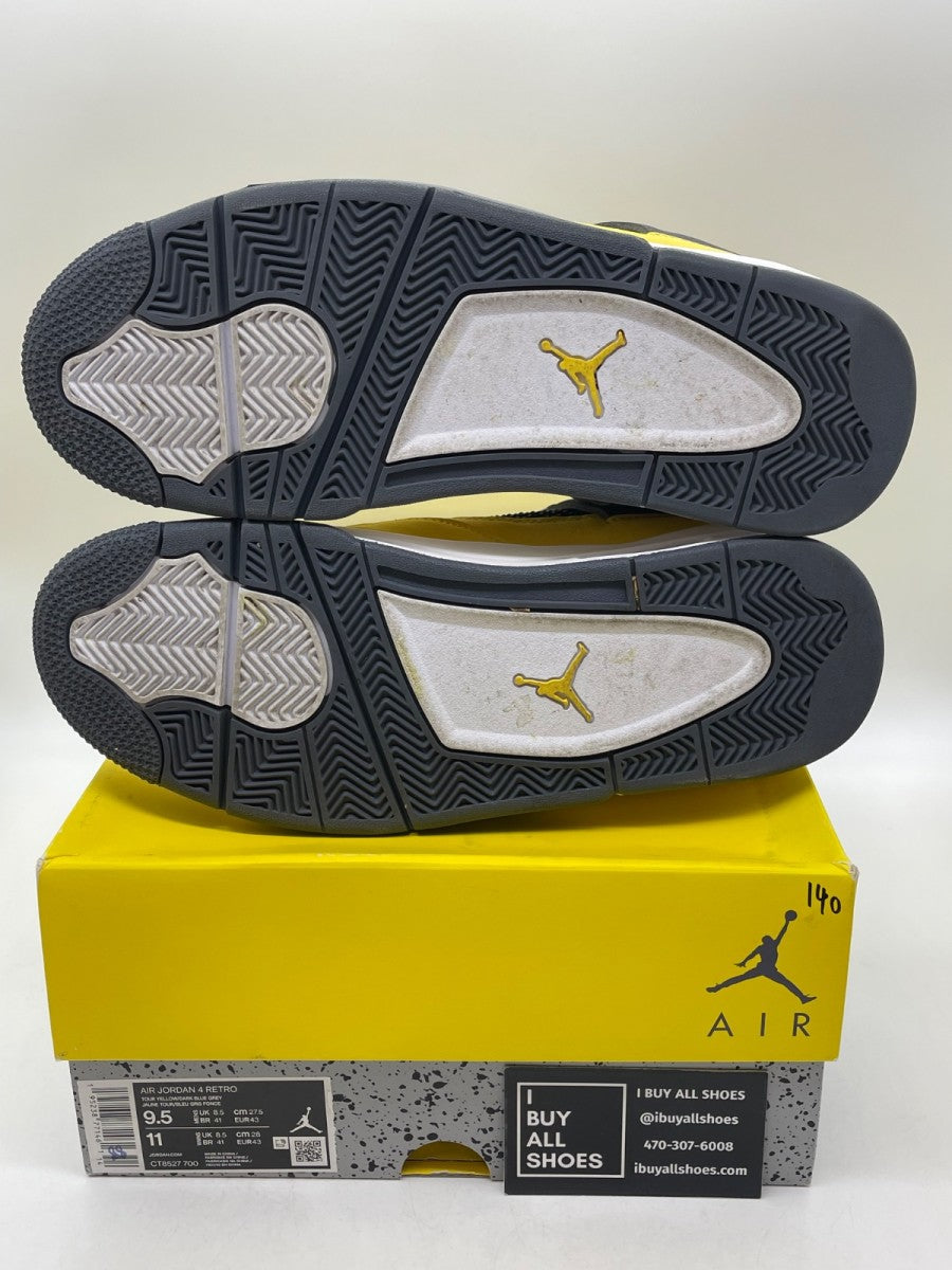 Jordan 4 Retro Lightning (2021) 9.5 (Moderately Worn Pre-Owned) - Image 7
