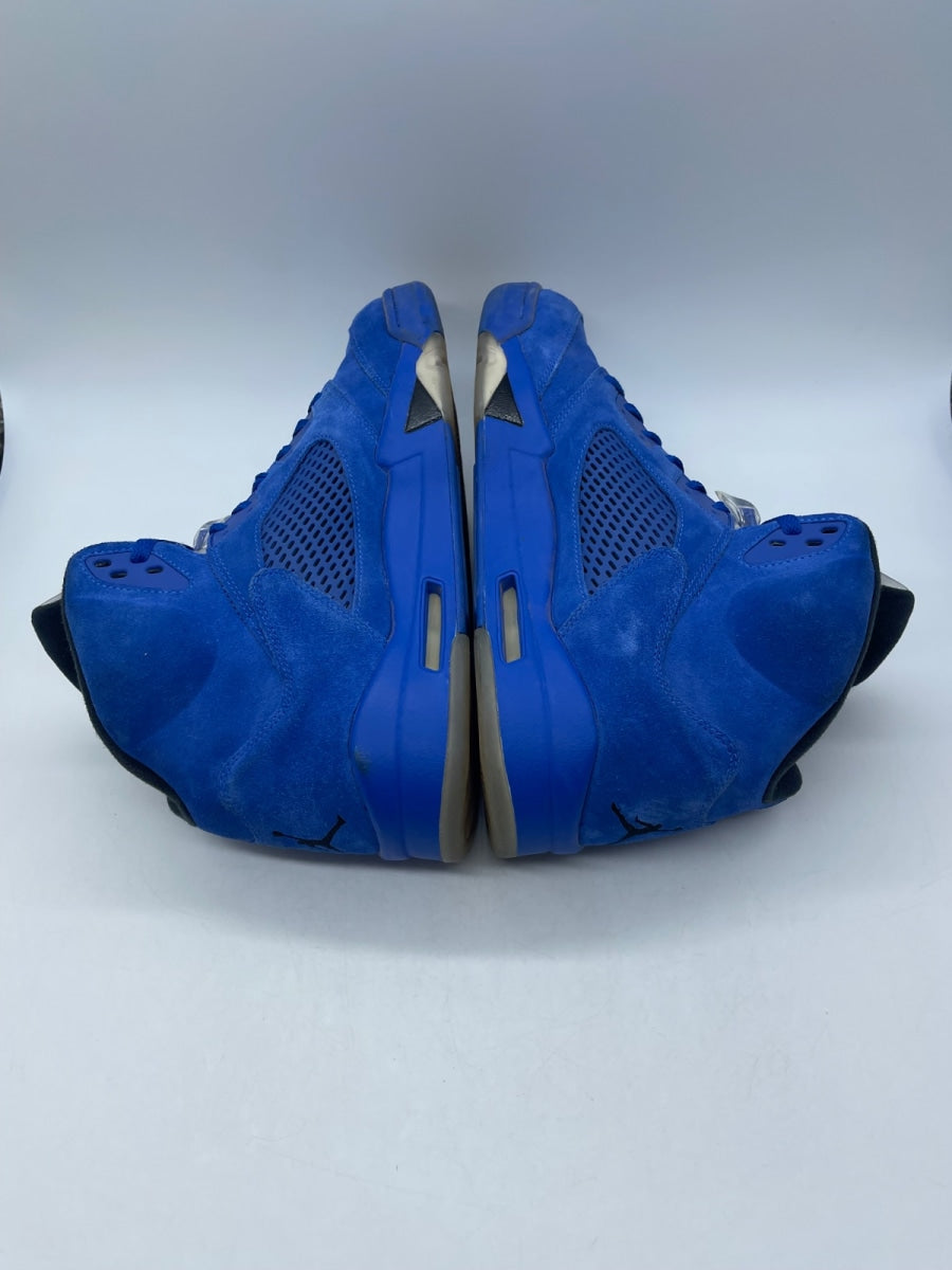 Jordan 5 Retro Blue Suede (Size 13) Moderately Worn - Image 6