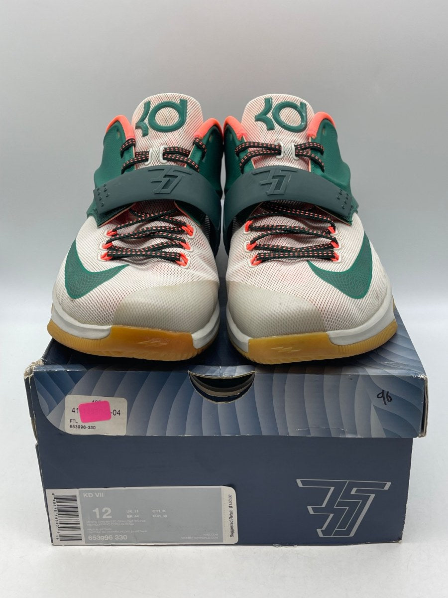 Nike KD 7 Easy Money 12 (Moderately Worn Pre-Owned)NikeMystic Green/Light Brown - Image 2