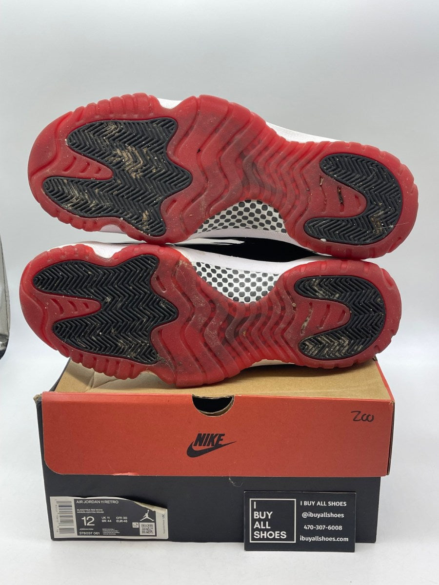 Jordan 11 Retro Playoffs Bred (2019) 12 (Moderately Worn Pre-Owned) - Image 7