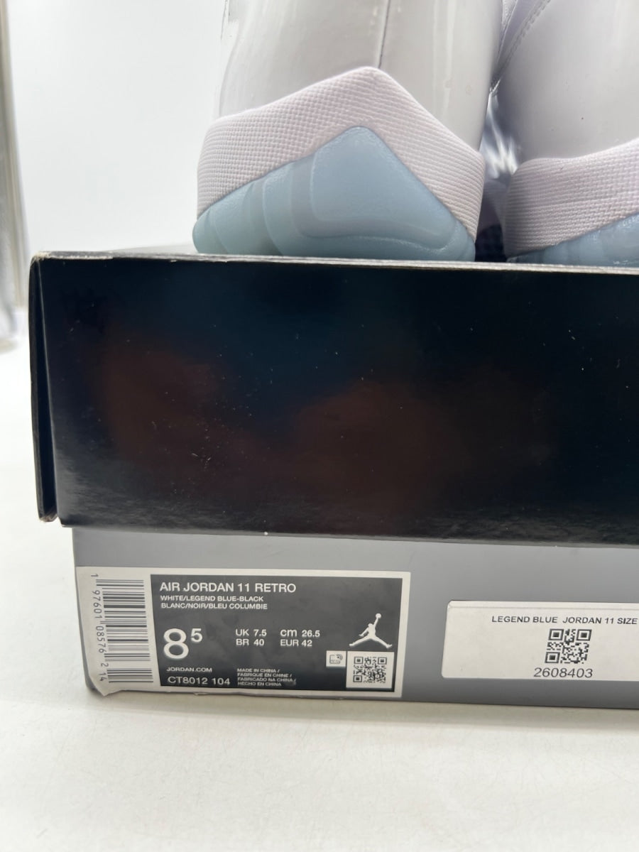 Jordan 11 Retro Legend Blue (2024) 8.5 (Moderately Worn Pre-Owned)JordanWhite/Legend Blue/Black - Image 4