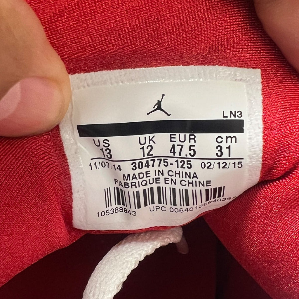 Jordan 7 Retro Hare (2015) 13 (Lightly Worn Pre-Owned)JordanWhite/True Red-Light Silver-Tourmaline - Image 7