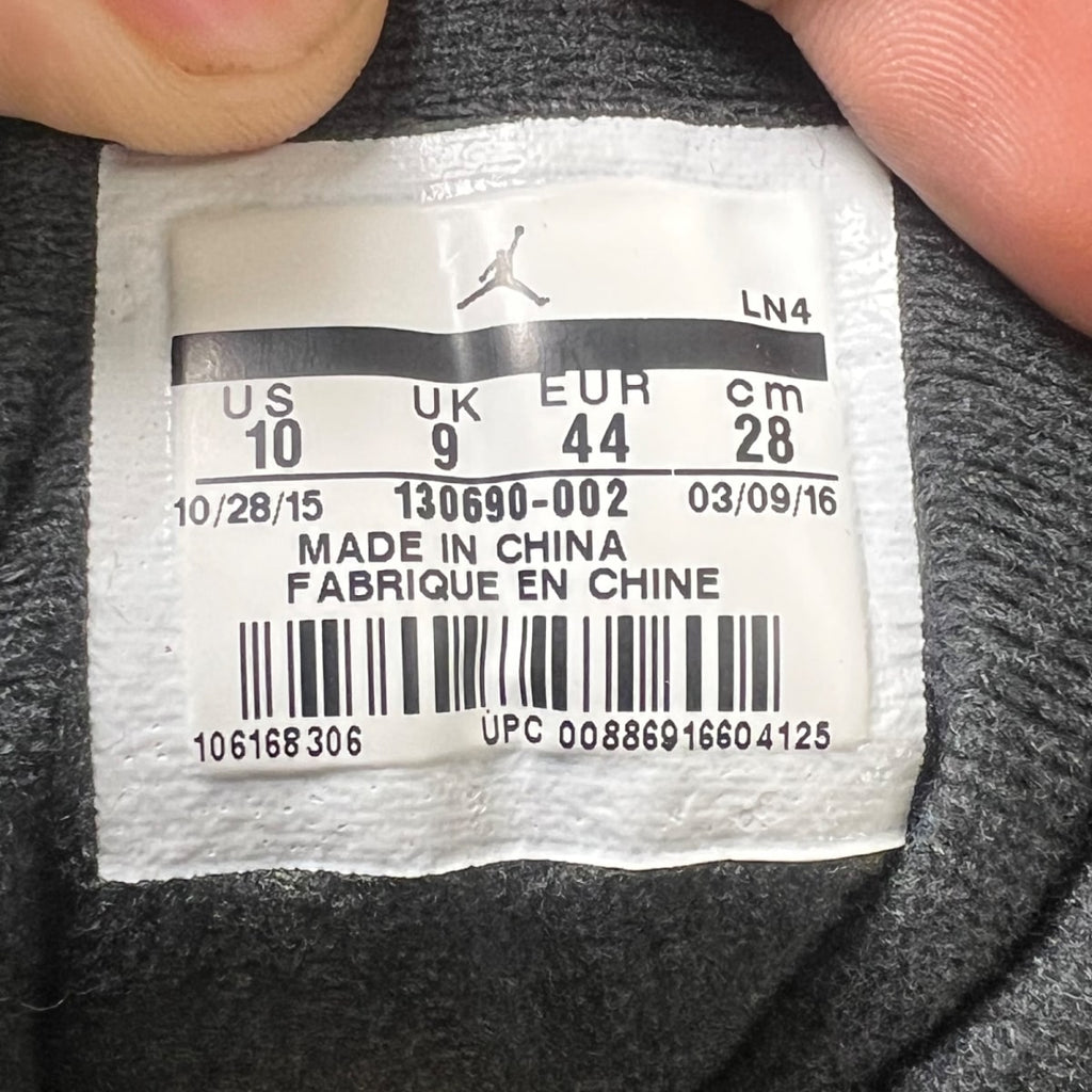 Jordan 12 Retro Flu Game (2016) 10 (Lightly Worn Pre-Owned)JordanBlack/Varsity Red - Image 7
