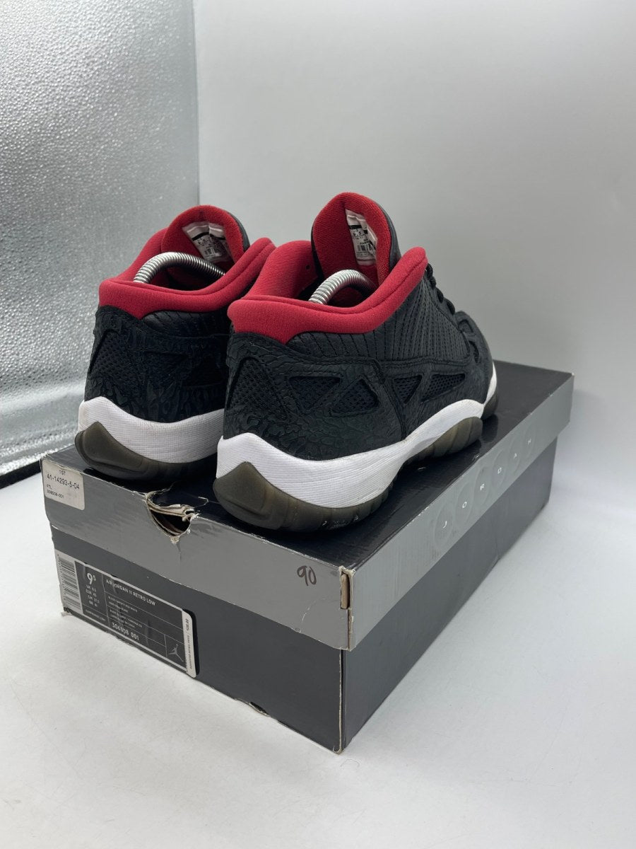 Air Jordan 11 Retro Low IE 'Black Charcoal Red' 2011 (Size 9.5) - Image 5
