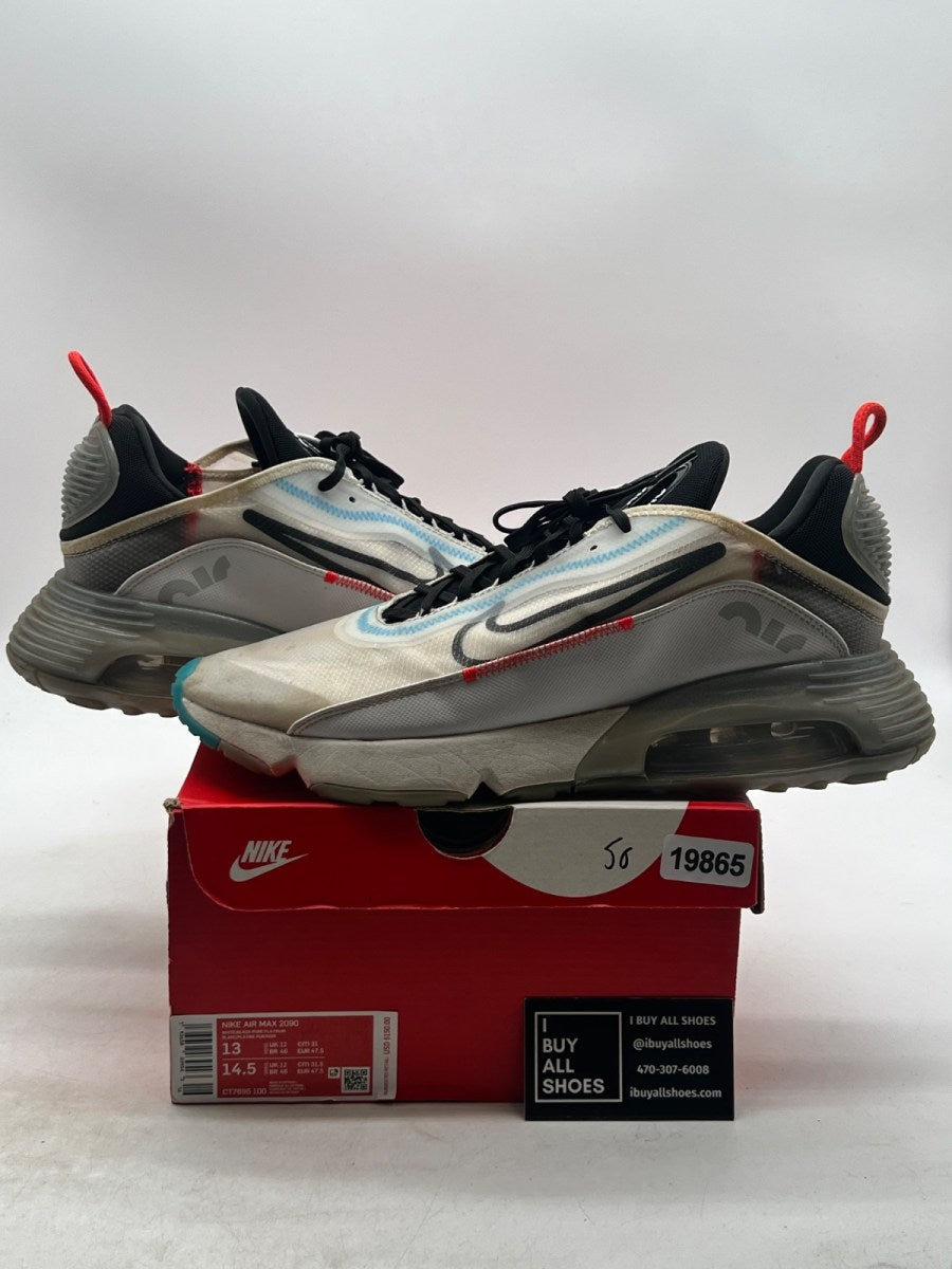 Nike Air Max 2090 Pure Platinum 13 (Heavily Worn Pre-Owned) - Image 1