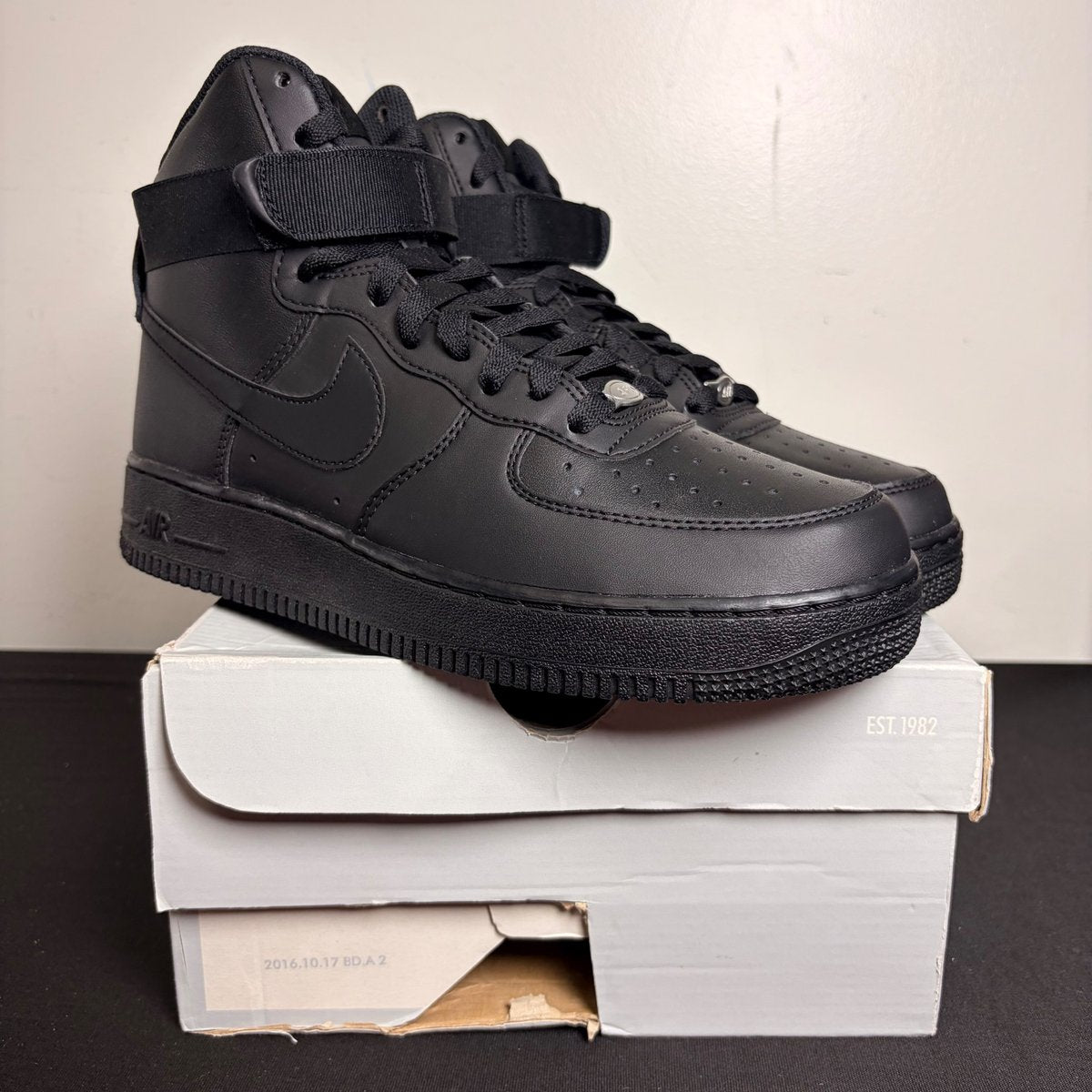 Nike Air Force 1 High Triple Black (Size 8) - Image 1