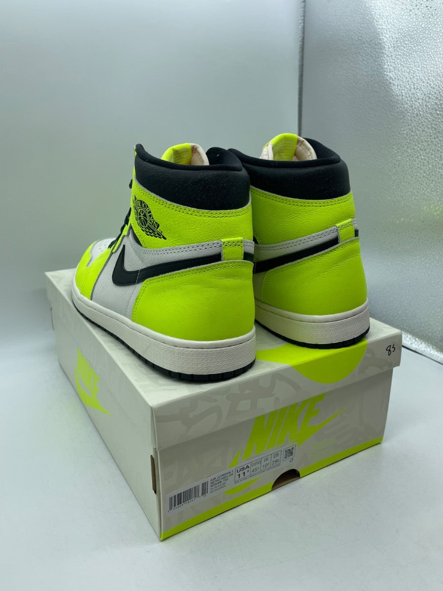 Jordan 1 Retro High OG Visionaire 11.5 (Moderately Worn Pre-Owned)JordanVolt/Black/Sail - Image 4