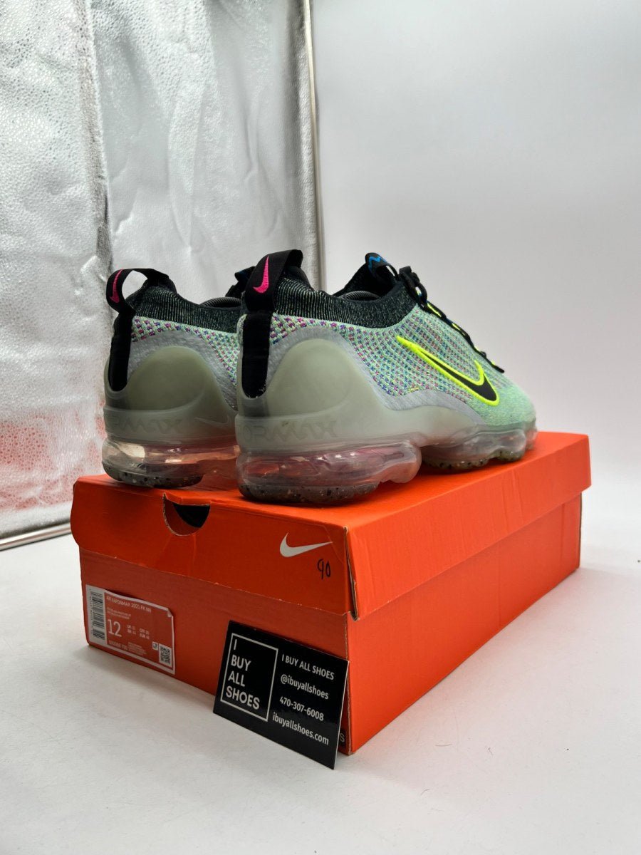 Nike Air VaporMax 2021 Flyknit Next Nature Volt Photo Blue 12 (Lightly Worn Pre-Owned) - Image 5