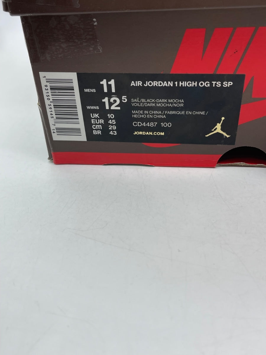 Jordan 1 Retro High OG SP Travis Scott Mocha 11 (Moderately Worn Pre-Owned) - Image 9