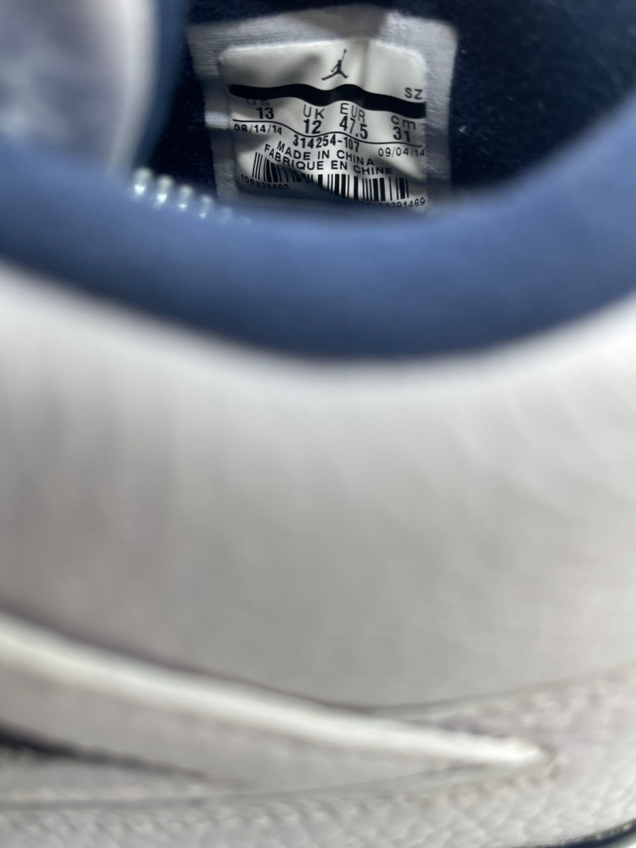 Jordan 4 Retro Columbia (2015) 13 (Moderately Worn Pre-Owned)JordanWhite/Legend Blue-Midnight Navy - Image 8