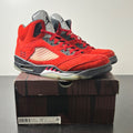 Jordan 5 Retro Raging Bull Red (2021) 13 (Heavily Worn Pre-Owned)JordanVarsity Red/Black-White - Image 1
