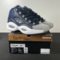 Reebok Question Mid Georgetown (2020) 8.5 (Lightly Worn Pre-Owned)ReebokCarbon/Faux Indigo-White - Image 1