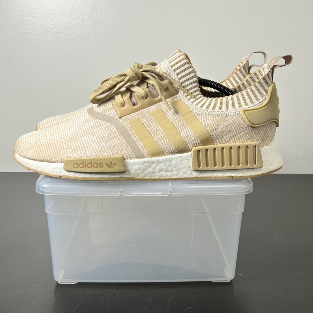 adidas NMD R1 Linen Khaki 13 (Lightly Worn Pre-Owned)adidasLinen Khaki/Linen Khaki/Off White - Image 3