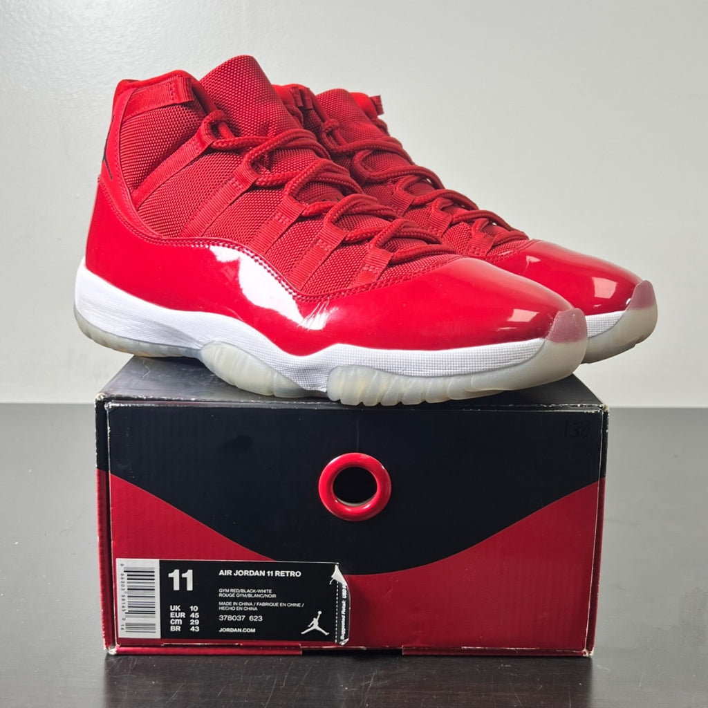 Jordan 11 Retro Win Like 96 11 (Lightly Worn Pre-Owned)JordanGym Red/Black-White - Image 1