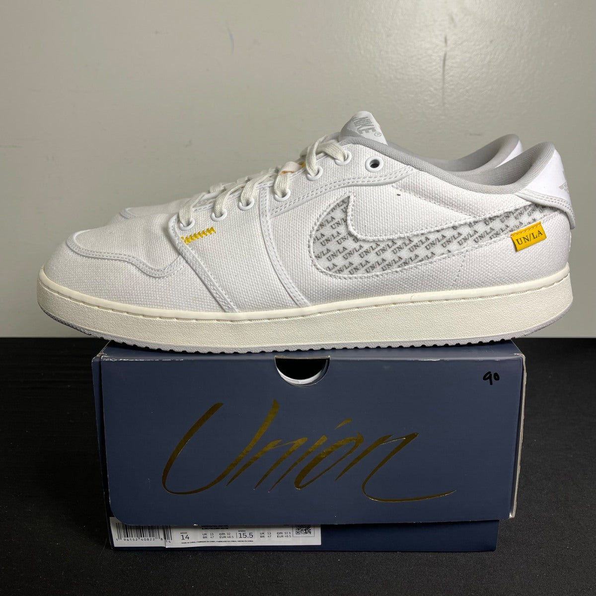 Jordan 1 Retro AJKO Low SP Union White Canvas (Size 14) - Image 3