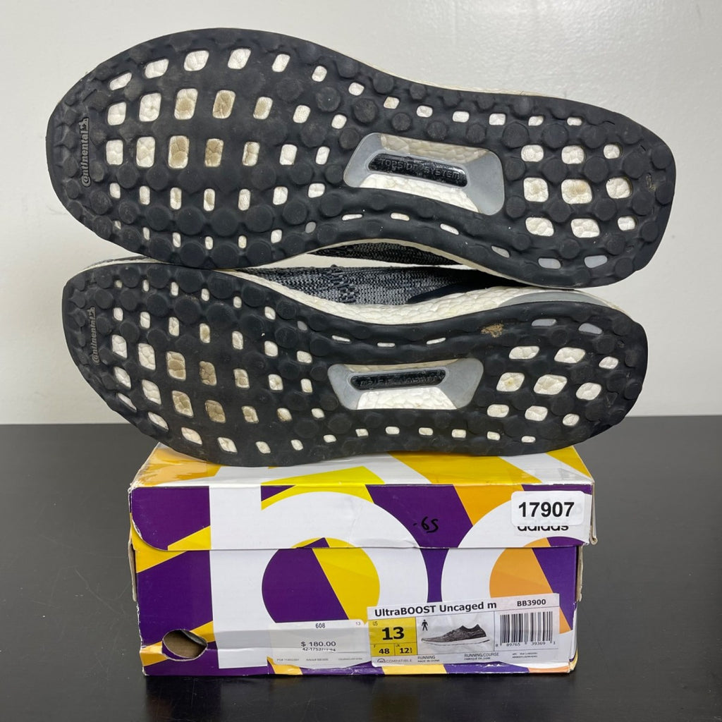 adidas Ultra Boost Uncaged Core Black 13 (Moderately Worn Pre-Owned)adidasCore Black/Charcoal Solid Grey/Gold - Image 5