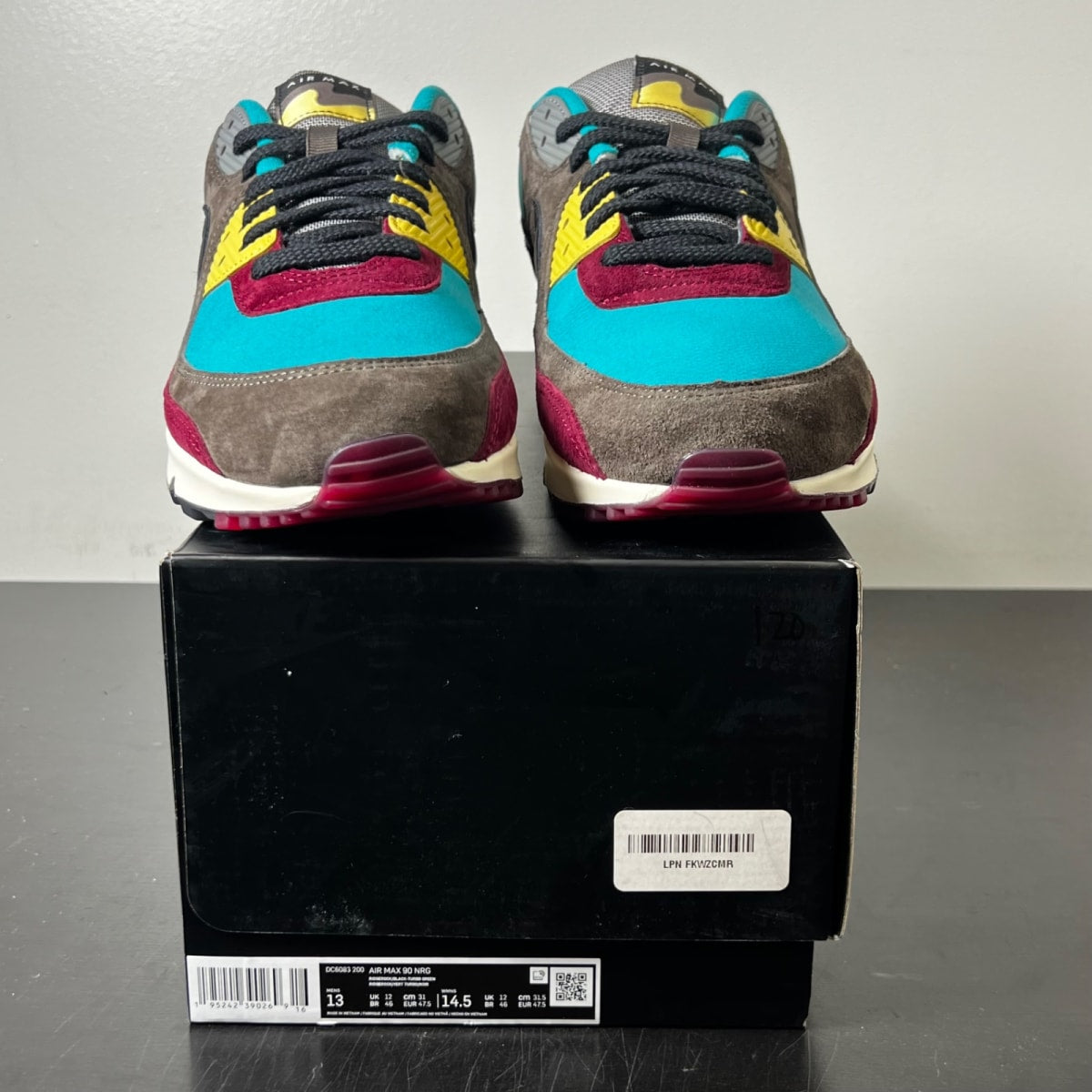Nike Air Max 90 NRG Ridgerock Turbo Green 13 (Lightly Worn Pre-Owned)NikeRidgerock/Turbo Green/Saturn Gold/Black - Image 2