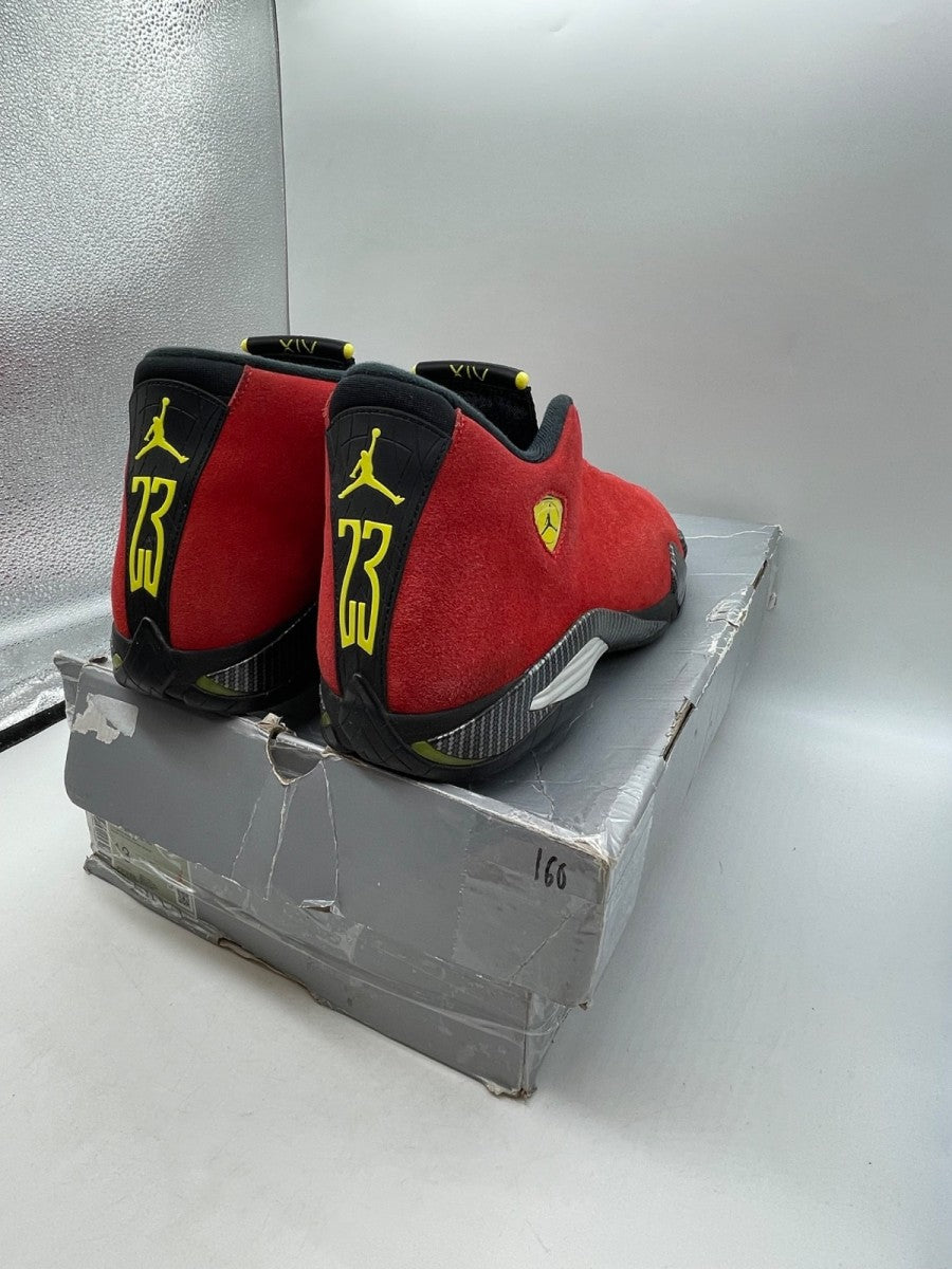 Jordan 14 Retro Ferrari (2025) 13 (Moderately Worn Pre-Owned)JordanChallenge Red/Black-Vibrant Yellow-Anthracite - Image 5