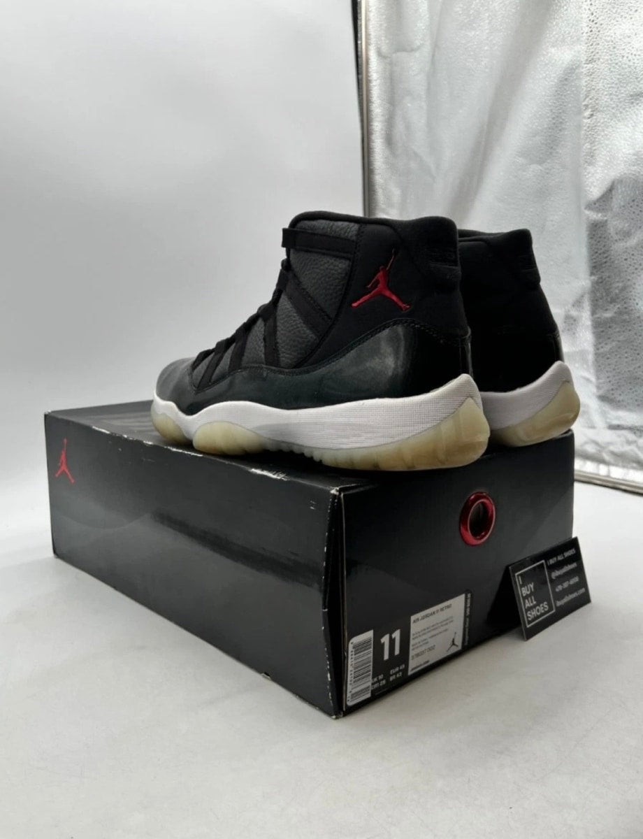 Jordan 11 Retro 72-10 11 (Lightly Worn Pre-Owned)JordanBlack/Gym Red-White-Anthracite - Image 4