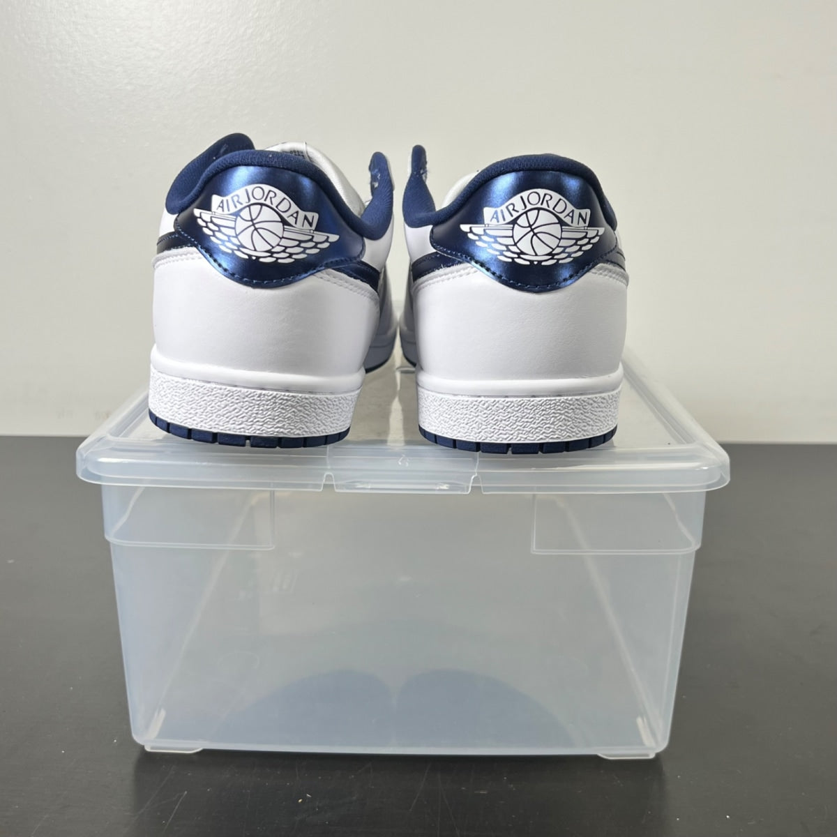 Jordan 1 Retro Low '85 Metallic Blue 11.5 (Lightly Worn Pre-Owned)JordanSummit White/Navy-White - Image 6