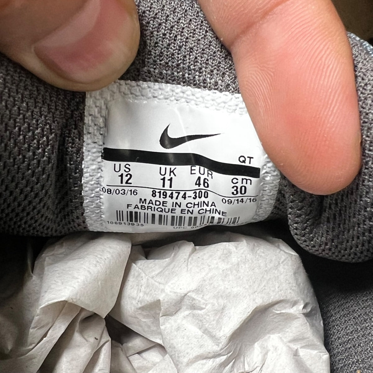 Nike Air Max 90 Ultra Essential 'Hasta' 12 (New Pre-Owned)NikeHasta/Black-Dark Grey-Pure Platinum - Image 7