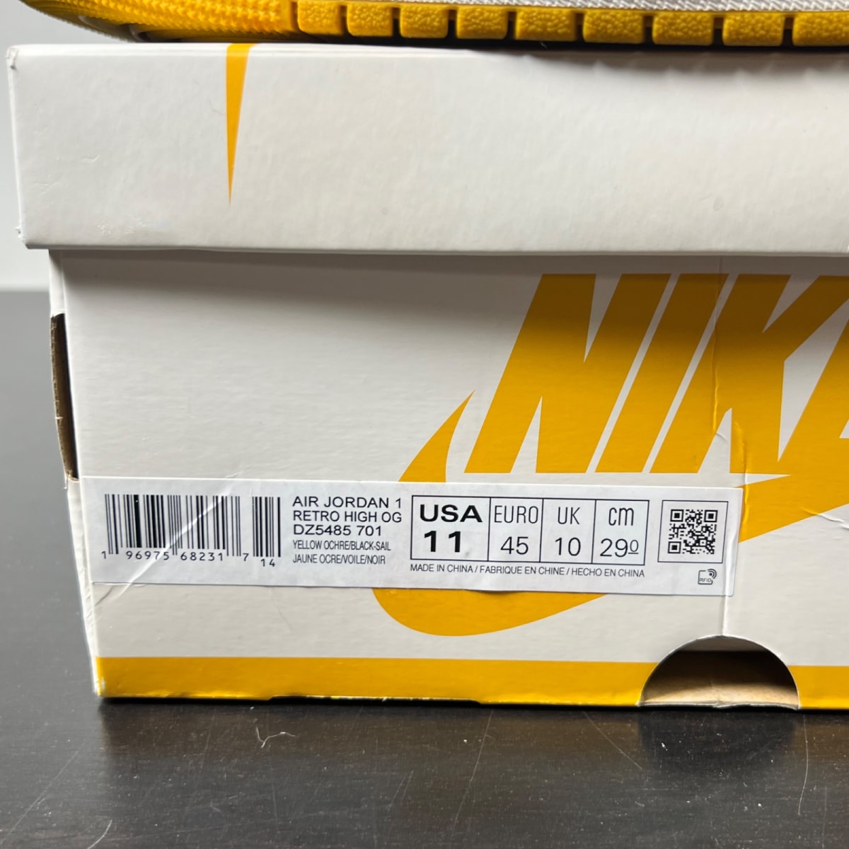 Jordan 1 Retro High OG Yellow Ochre (Size 11) - Image 5