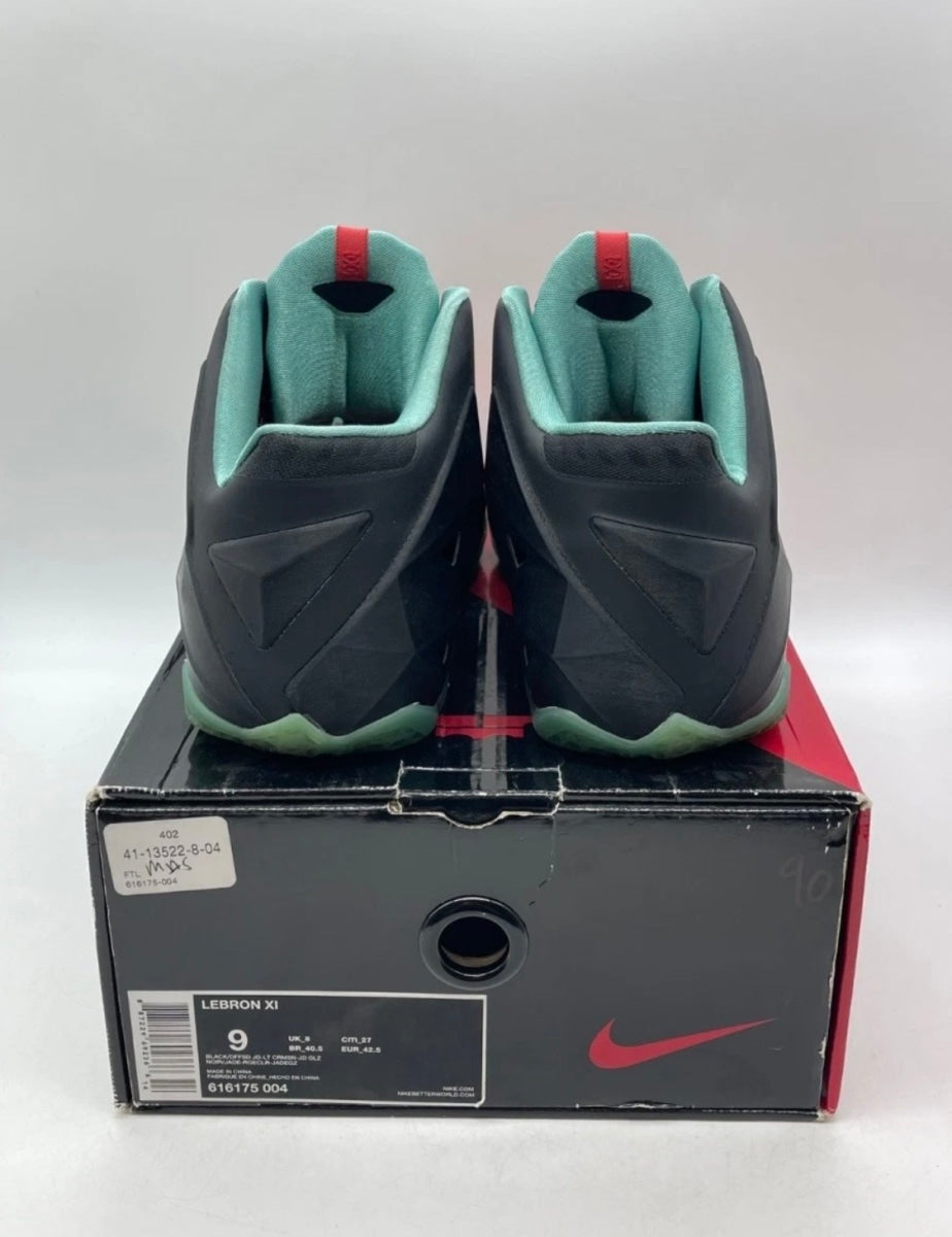 Nike LeBron 11 Diffused Jade 9 (Moderately Worn Pre-Owned)NikeBlack/Diffused Jade-Light Crimson - Image 3