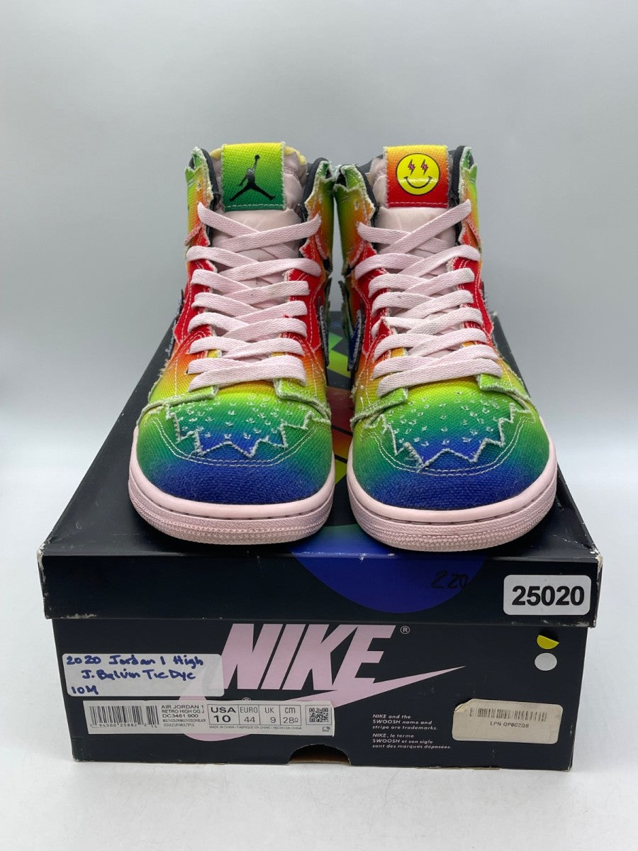 Jordan 1 Retro High J Balvin 10 (Moderately Worn Pre-Owned)JordanMulti-Color/Black-Pink Foam-Multi-Color - Image 2