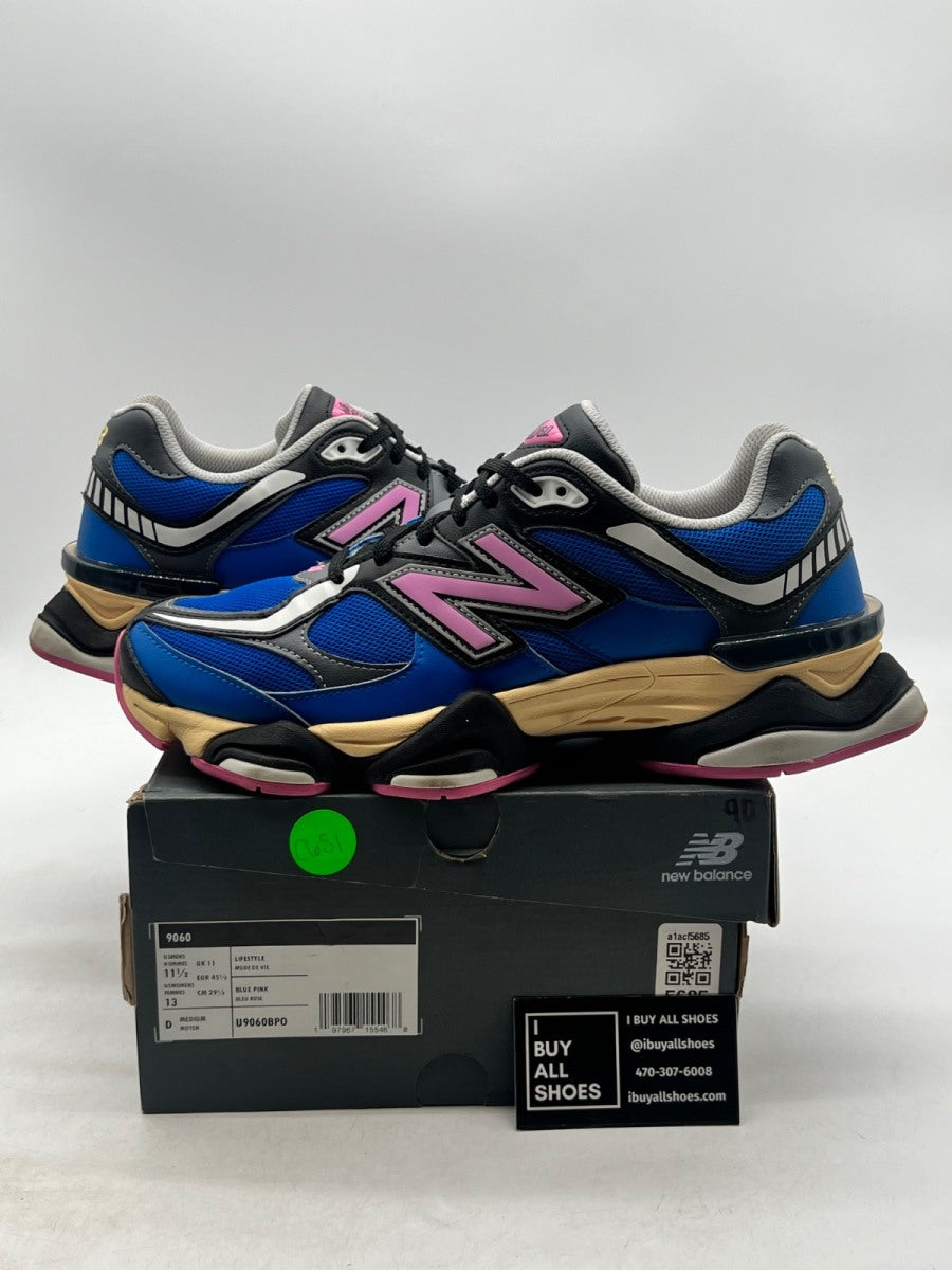 New Balance 9060 Blue Oasis Real Pink 11.5 (Lightly Worn Pre-Owned) - Image 1