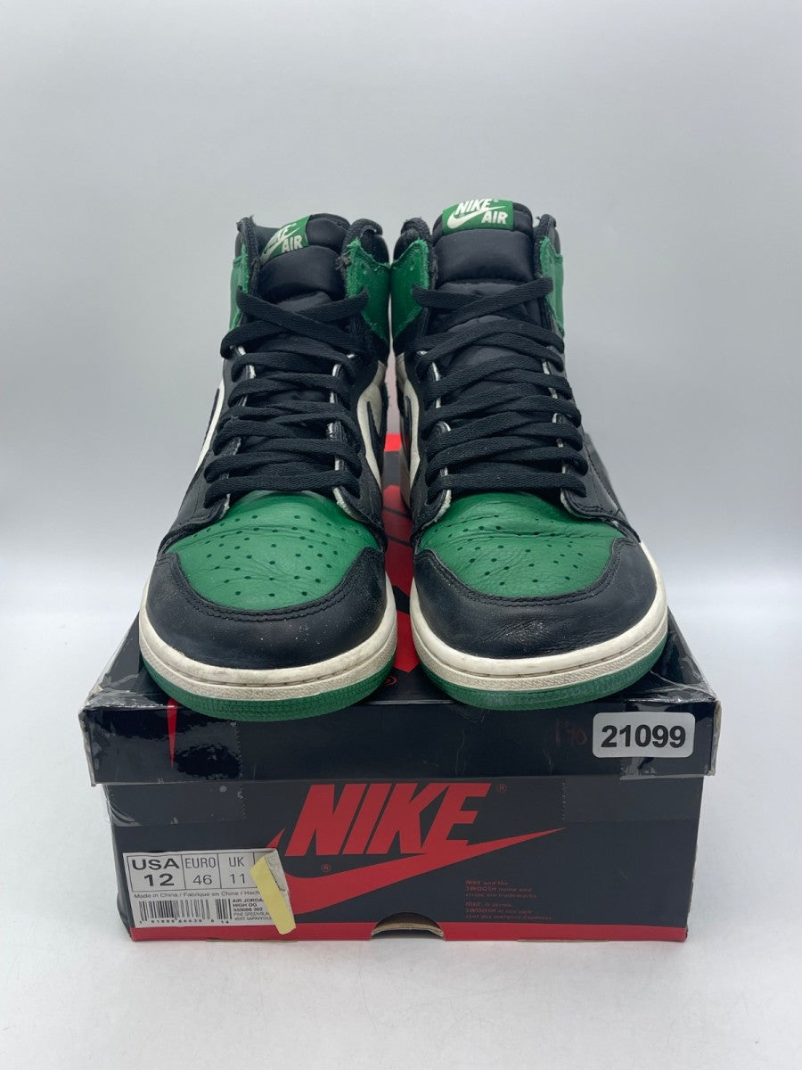 Jordan 1 Retro High Pine Green 12 (Moderately Worn Pre-Owned) - Image 2