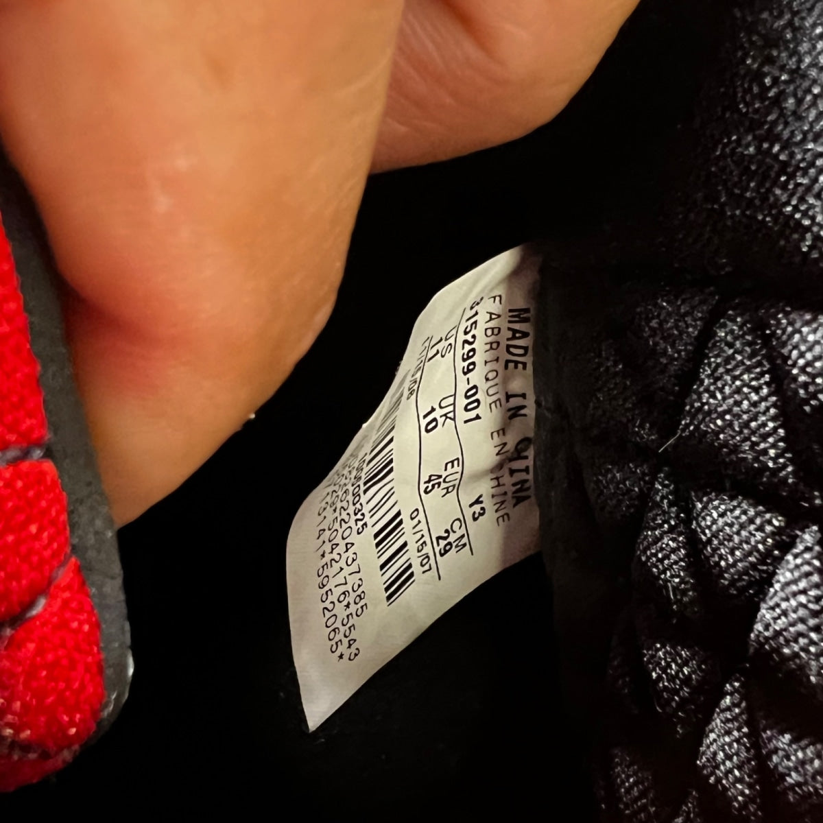 Jordan 22 OG Black Varisty Red 11 (Moderately Worn Pre-Owned)JordanBlack/Varsity Red-Metallic Silver - Image 7