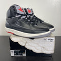 Jordan 2 Retro Black Cement 9 (Moderately Worn Pre-Owned)JordanBlack/Cement Grey/Fire Red/Sail - Image 1