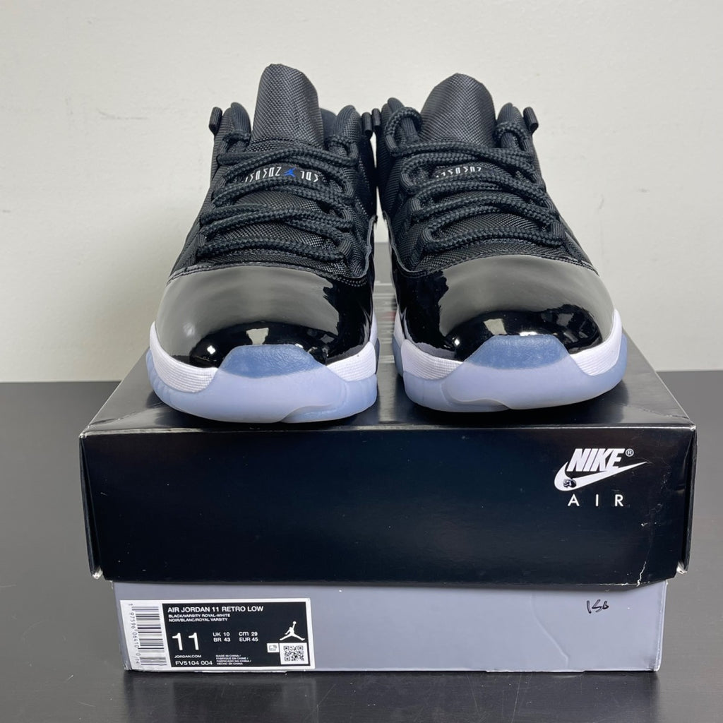 Jordan 11 Retro Low Space Jam 11 (Lightly Worn Pre-Owned)JordanBlack/Varsity Royal/White - Image 2