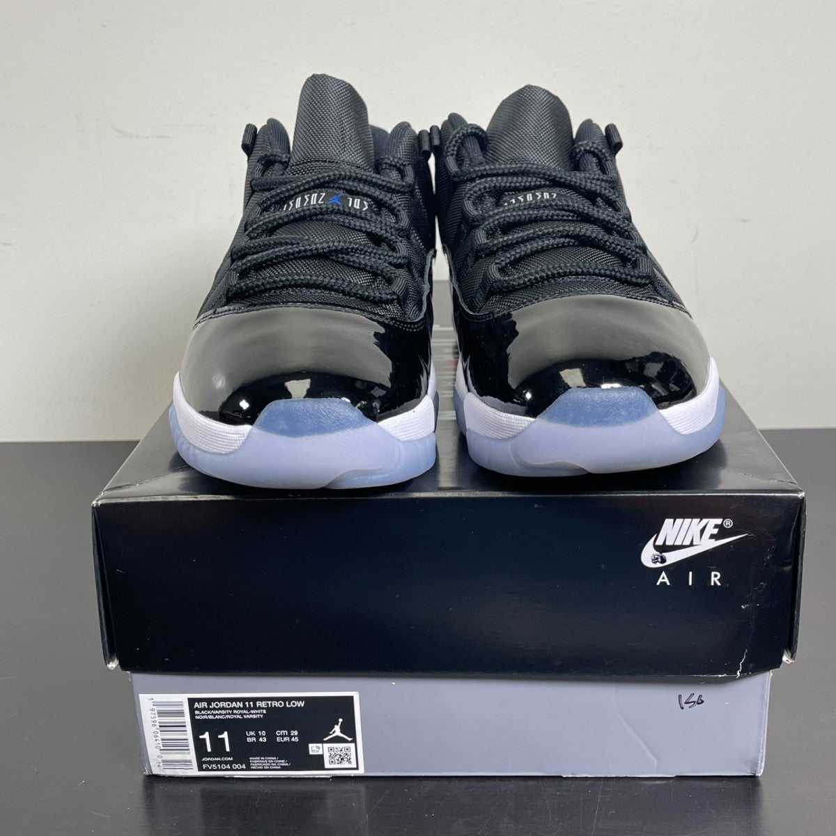 Jordan 11 Retro Low Space Jam 11 (Lightly Worn Pre-Owned)JordanBlack/Varsity Royal/White - Image 2