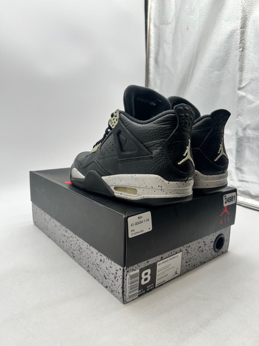 Jordan 4 Retro Oreo (2015) 8 (Lightly Worn Pre-Owned)JordanBlack/Tech Grey-White - Image 6