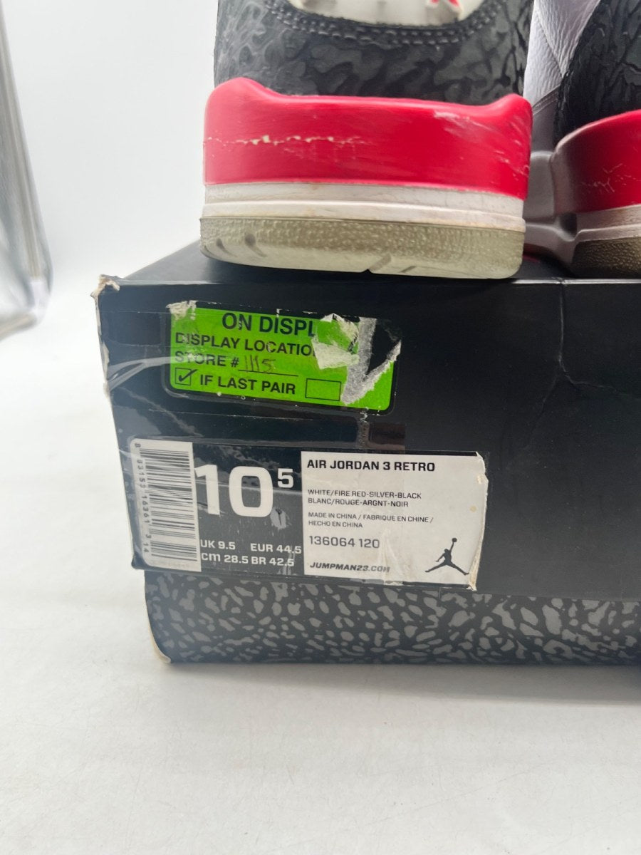 Jordan 3 Retro Fire Red (2013) 10.5 (Heavily Worn Pre-Owned) - Image 6