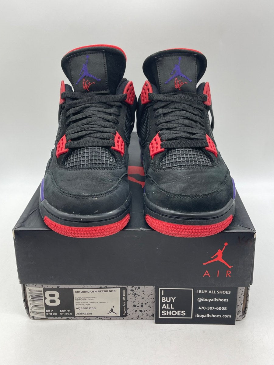 Jordan 4 Retro Raptors Drake OVO (2019) 8 (Moderately Worn Pre-Owned) - Image 2