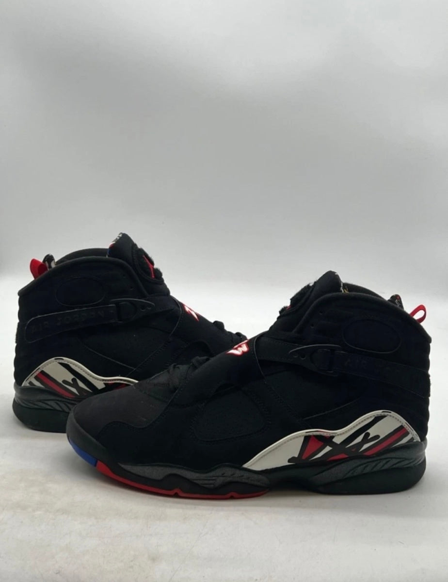 Jordan 8 Retro Playoffs (2023) 14 (Lightly Worn Pre-Owned)JordanBlack/True Red-White - Image 1