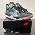Jordan 4 Retro Bred Reimagined 10 (Lightly Worn Pre-Owned)JordanBlack/Cement Grey/Varsity Red/Summit White - Image 1
