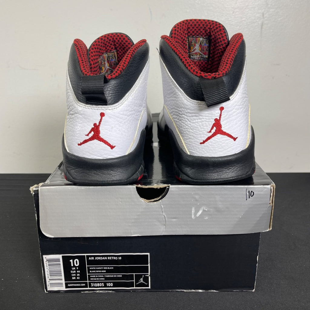 Jordan 10 Retro Chicago Bulls (2012) 10 (Moderately Worn Pre-Owned)JordanWhite/Varsity Red-Black - Image 4