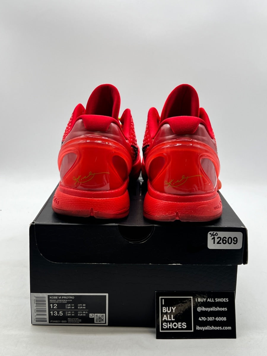 Nike Kobe 6 Protro Reverse Grinch 12 (Lightly Worn Pre-Owned) - Image 3