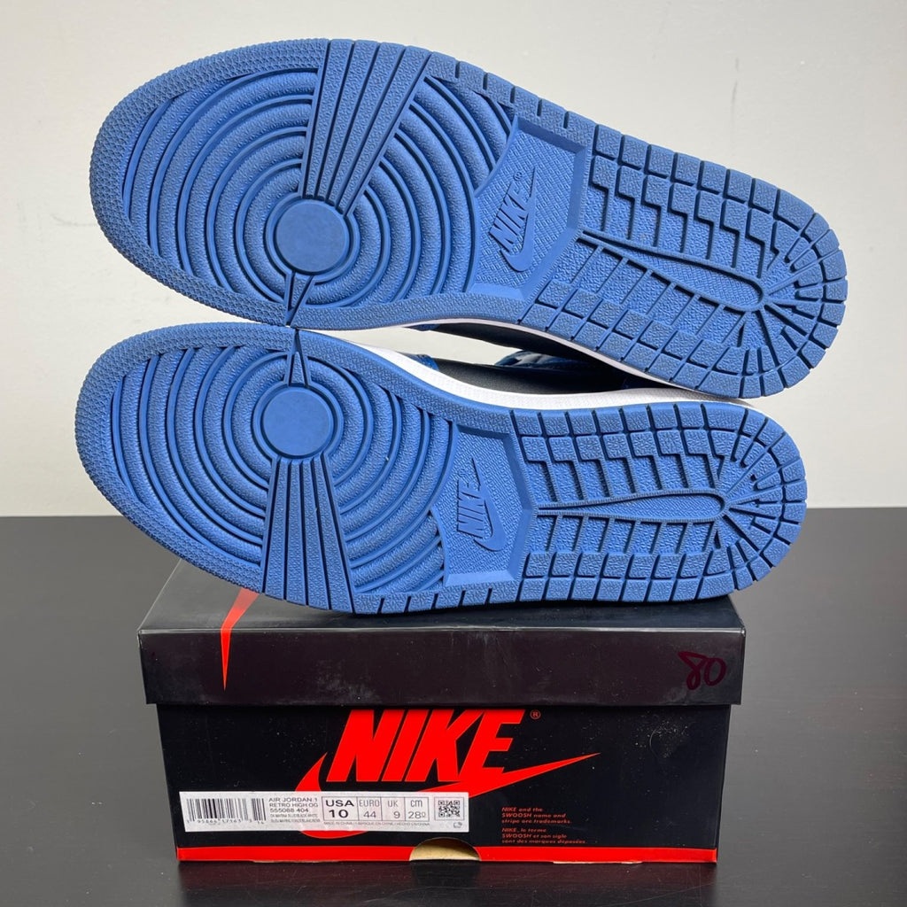Jordan 1 Retro High OG Dark Marina Blue 10 (Moderately Worn Pre-Owned)JordanDark Marina Blue/Black-White - Image 5