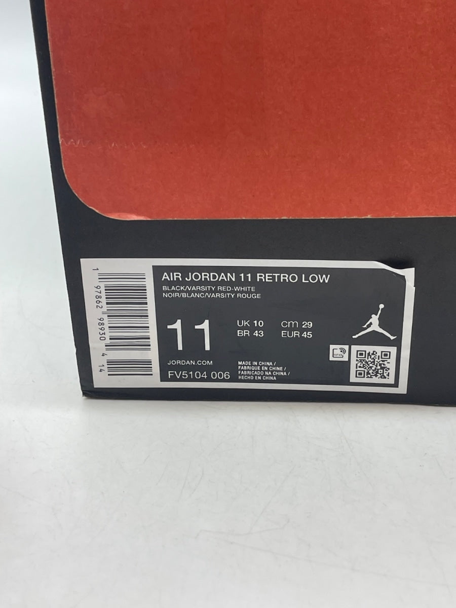 Jordan 11 Retro Low Bred (2025) 11 (Moderately Worn Pre-Owned)JordanBlack/White-Varsity Red - Image 9