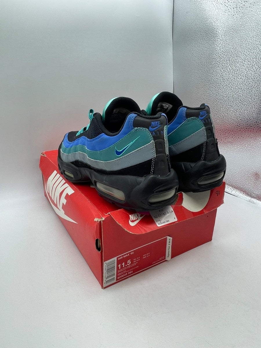 Nike Air Max 95 'Black Hyper Cobalt' 11.5 (Moderately Worn Pre-Owned)Nike - Image 4