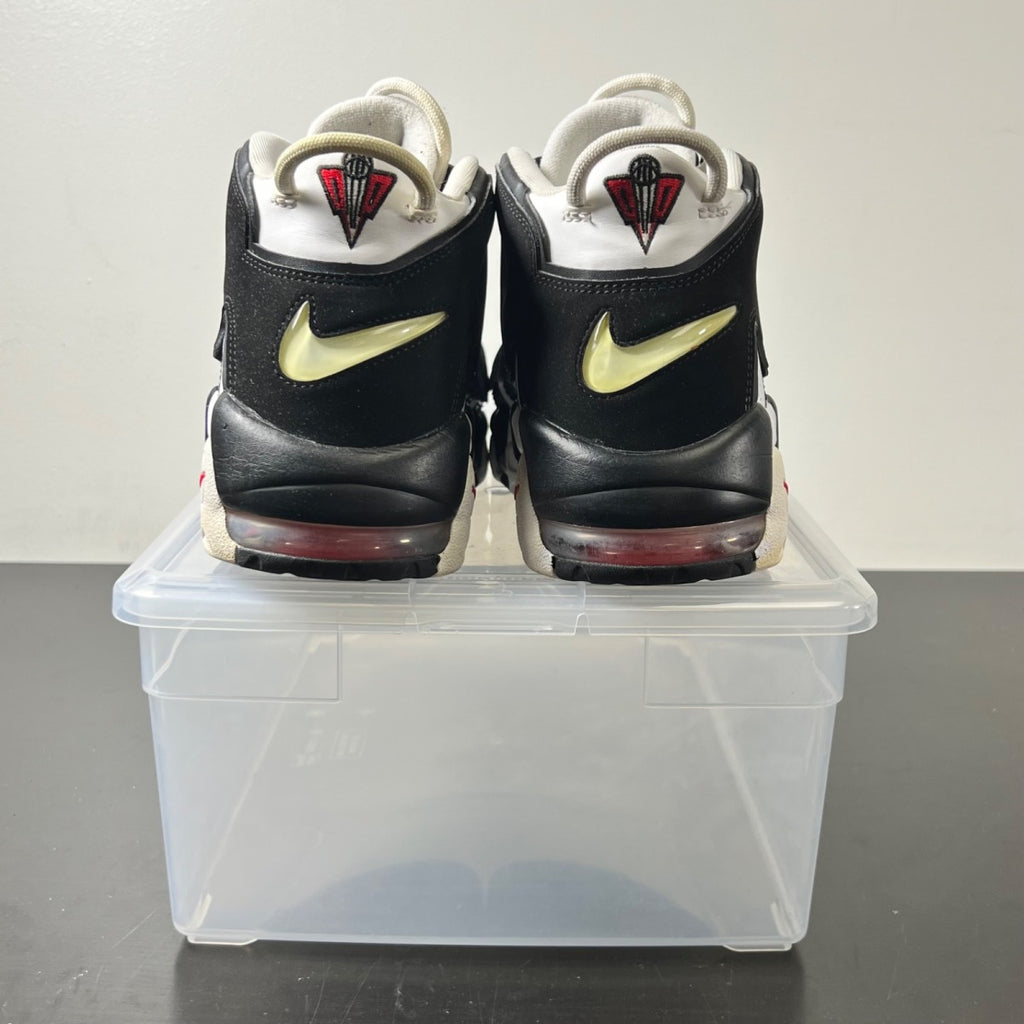 Nike Air More Uptempo Scottie Pippen 10.5 (Lightly Worn Pre-Owned)NikeWhite/Black-University Red - Image 5