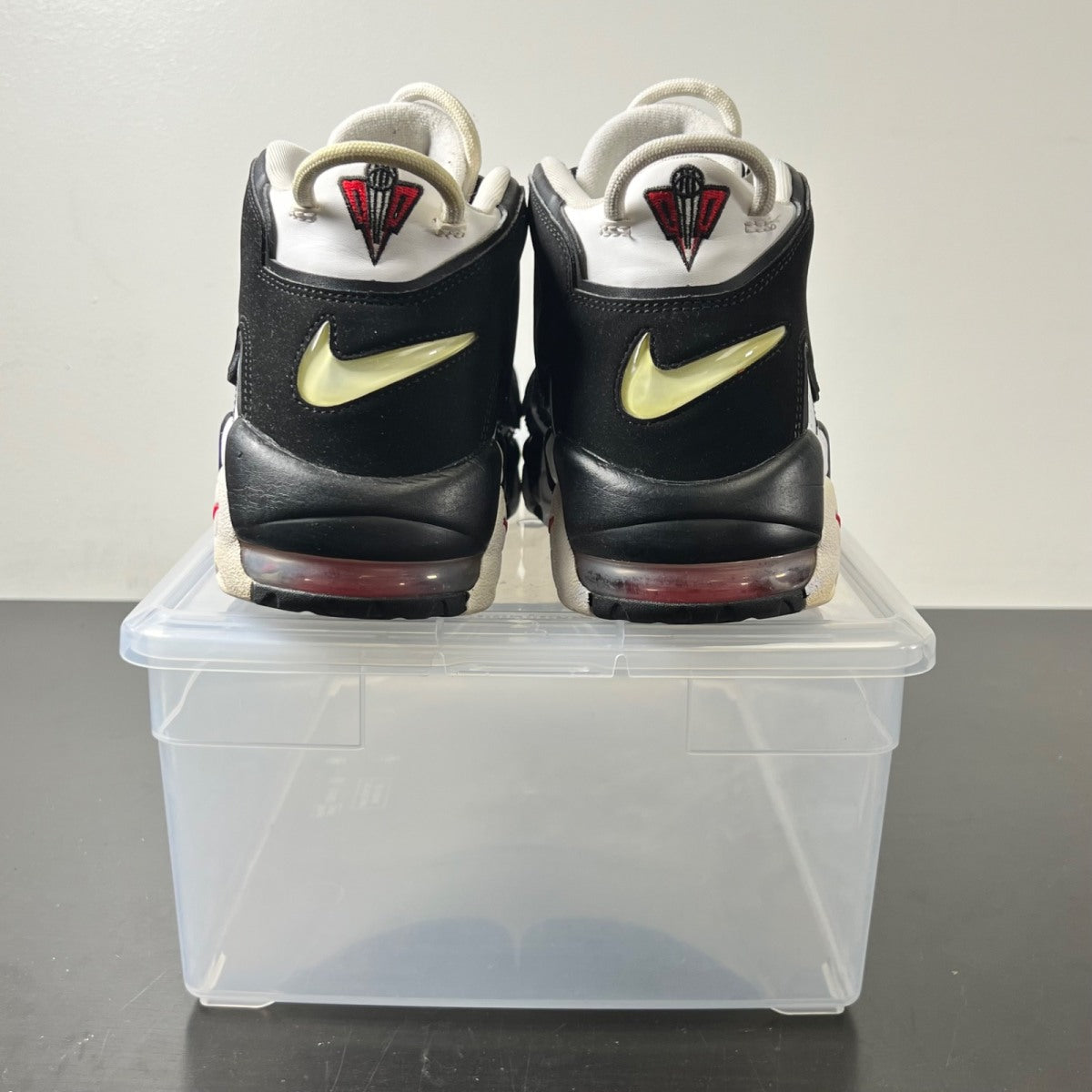 Nike Air More Uptempo Scottie Pippen 10.5 (Lightly Worn Pre-Owned)NikeWhite/Black-University Red - Image 5