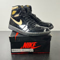 Jordan 1 Retro High Black Metallic Gold (2020) 12 (Heavily Worn Pre-Owned)JordanBlack/Black-Metallic Gold - Image 1